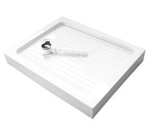 Receptáculo rectangular blanco 13x100x80 cm