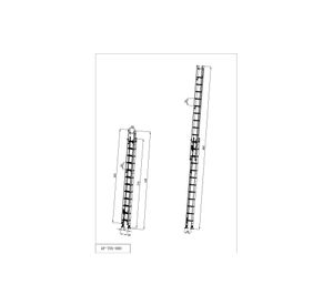 Escalera telescópica 6.8 m 24 peldaños