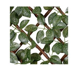 Valla artificial para Jardín verde 6 cm 100x120 cm