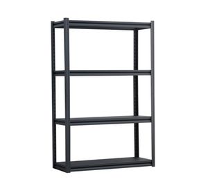 Estante 4 repisas negro 152x80x35 cm