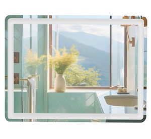 Espejo Led touch rectángular 60x80x0.5 cm