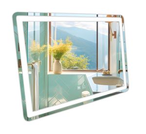 Espejo Led touch rectángular 60x80x0.5 cm