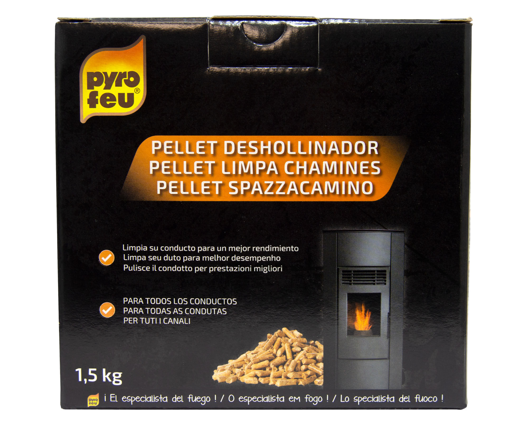Pyrofeu Deshollinador estufa pellet 1.5 kg