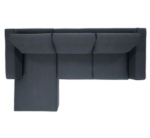 Sofá seccional izquierdo 3 cuerpos Parma poliéster grafito