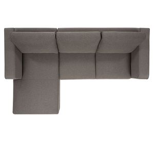 Sofá seccional izquierdo 3 cuerpos Parma poliéster topo