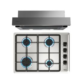 Kit empotrable encimera HLX540 4 quemadores + campana PLR 6320