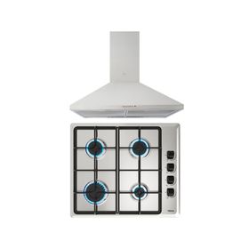 Kit empotrable encimera HLX640 4 quemadores + campana DBB 60