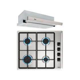 Kit empotrable encimera HLX640 4 quemadores + campana TL 6310