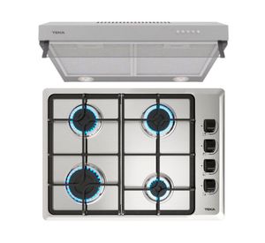 Kit empotrable encimera HLX540 4 quemadores + campana CX 62120