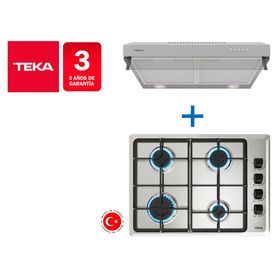 Kit empotrable encimera HLX540 4 quemadores + campana CX 62120