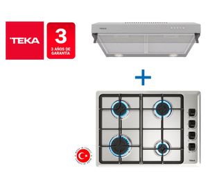 Kit empotrable encimera HLX540 4 quemadores + campana CX 62120