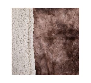 Frazada plush sherpa Deluxe café king 1 un.