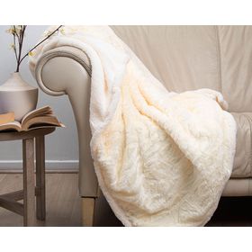 Manta plush sherpa Deluxe beige 1 un.