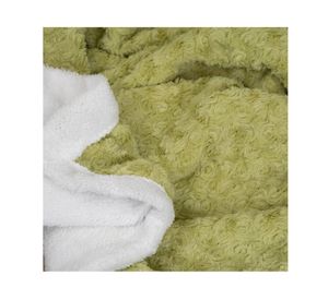 Manta plush sherpa Deluxe verde 1 un.