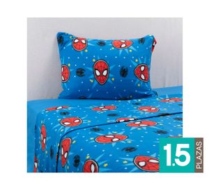 Juego sábanas 1.5 plazas microfibra Estrella diseño