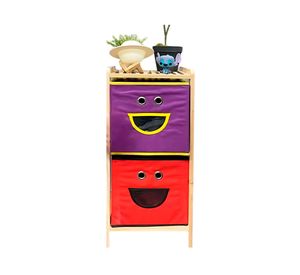 Estante organizador multicolor 2 niveles