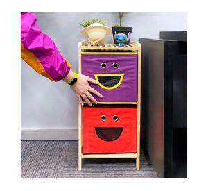 Estante organizador multicolor 2 niveles