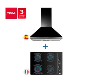 Kit empotrable encimera GBC 64003 KBB 4 quemadores + campana DBB 60