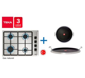 Kit empotrable encimera HLX 540 4 quemadores + grill redondo