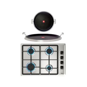 Kit empotrable encimera HLX540 4 quemadores + grill redondo