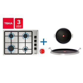 Kit empotrable encimera HLX540 4 quemadores + grill redondo