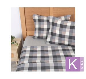 Juego sábanas king microfibra Baker diseño