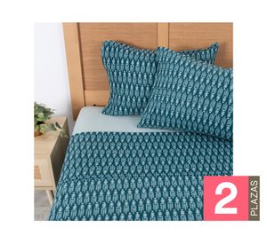 Juego sábanas 2 plazas microfibra Loa diseño