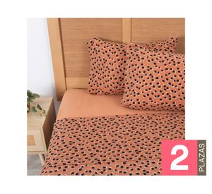 Juego sábanas 2 plazas microfibra Huasco diseño
