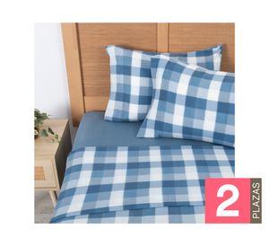 Juego sábanas 2 plazas microfibra Mayer diseño