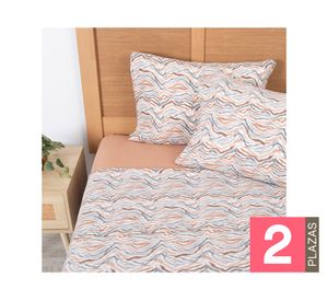 Juego sábanas 2 plazas microfibra Rapel diseño
