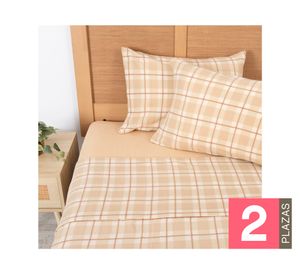 Juego sábanas 2 plazas microfibra Rahue diseño