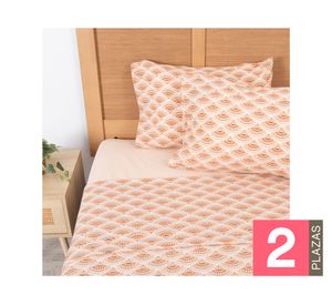 Juego sábanas 2 plazas microfibra Elqui diseño