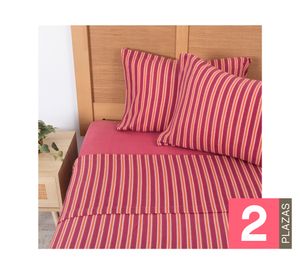 Juego sábanas 2 plazas microfibra Maule diseño