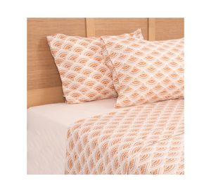 Juego sábanas 2 plazas microfibra Elqui diseño