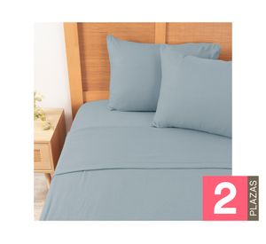 Juego sábanas 2 plazas polar Polar celeste