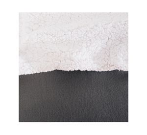 Frazada Polar Sherpa lisa gris 2 plazas 1 un.