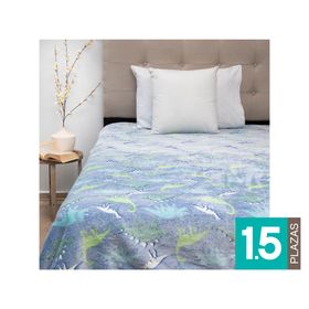 Frazada Magic Glow azul 1.5 plazas 1 un.