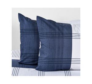 Juego de sábanas 2 plazas 200 Hilos Bluemoon azul