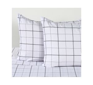 Juego de sábanas king 200 Hilos Squares blanco