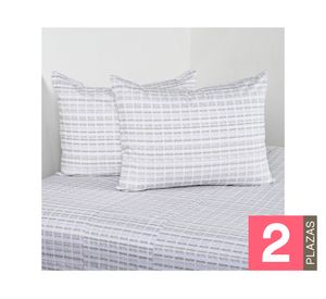 Juego de sábanas 2 plazas 200 Hilos Terra blanco