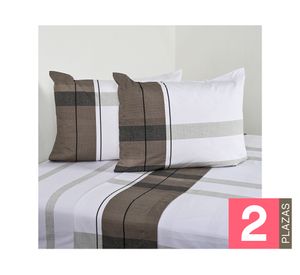 Juego sábanas 2 plazas 200 hilos Rustic diseño