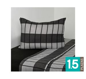 Juego de sábanas 1.5 plazas polar Escocia gris