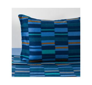 Juego de sábanas 1.5 plazas polar Block azul