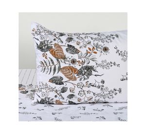 Juego sábanas 1.5 plazas 200 hilos Foliage diseño