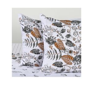 Juego sábanas king 200 hilos Foliage diseño