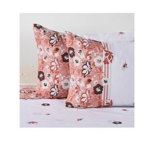 Juego de sábanas 2 plazas 144 Hilos Marga rosado