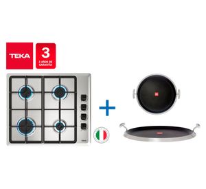 Kit empotrable encimera HLX640 4 quemadores + grill redondo