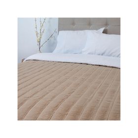 Frazada fluffly sherpa Deluxe beige 2 plazas 1 un.