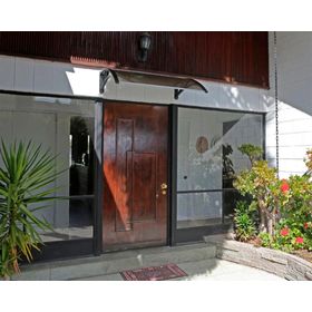 Alero listo Curvo PVC 70x120 cm bronce