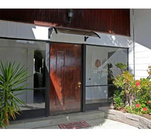 Alero listo Curvo PVC 70x120 cm bronce